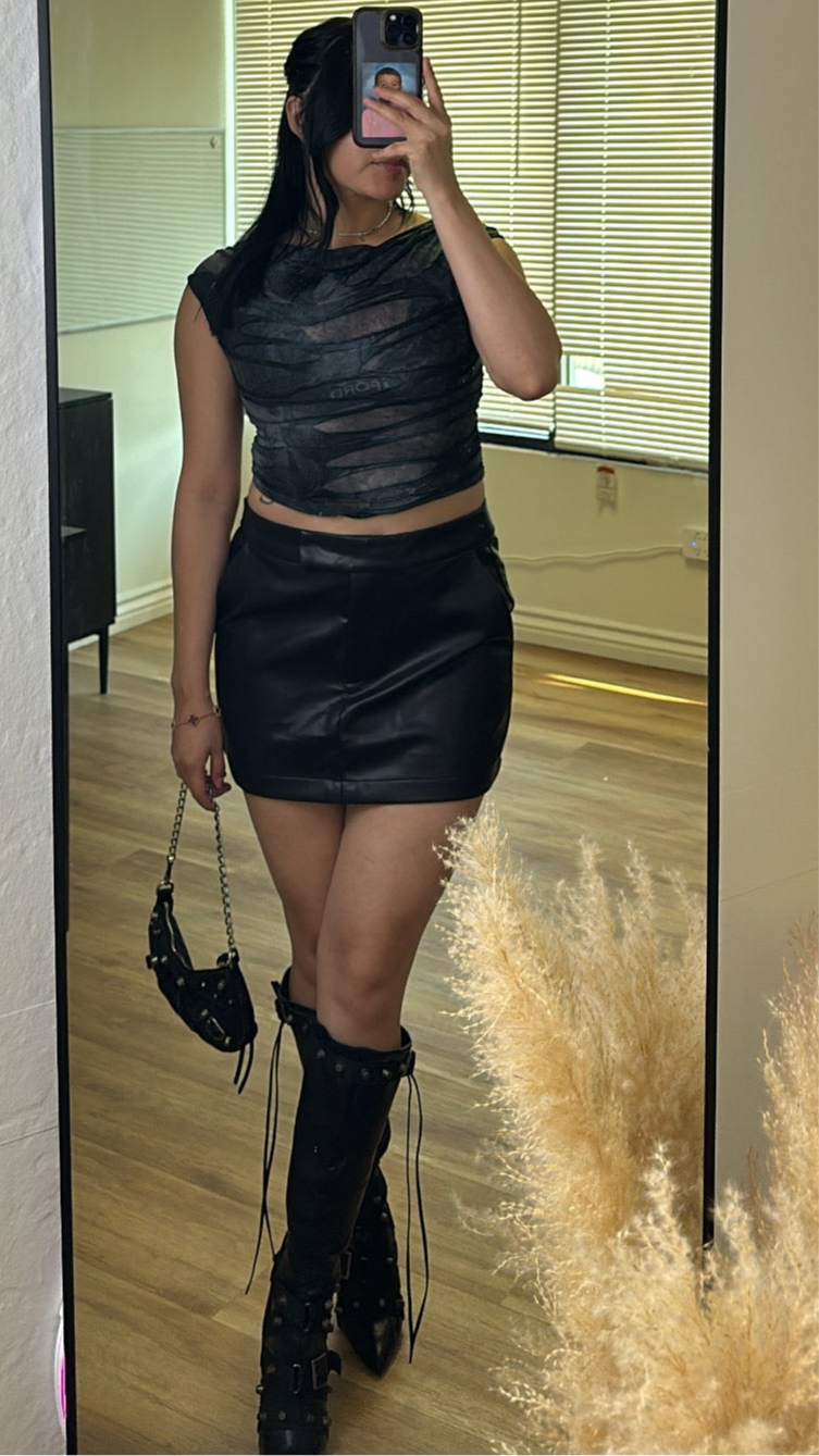 Luxe Leather Skirt
