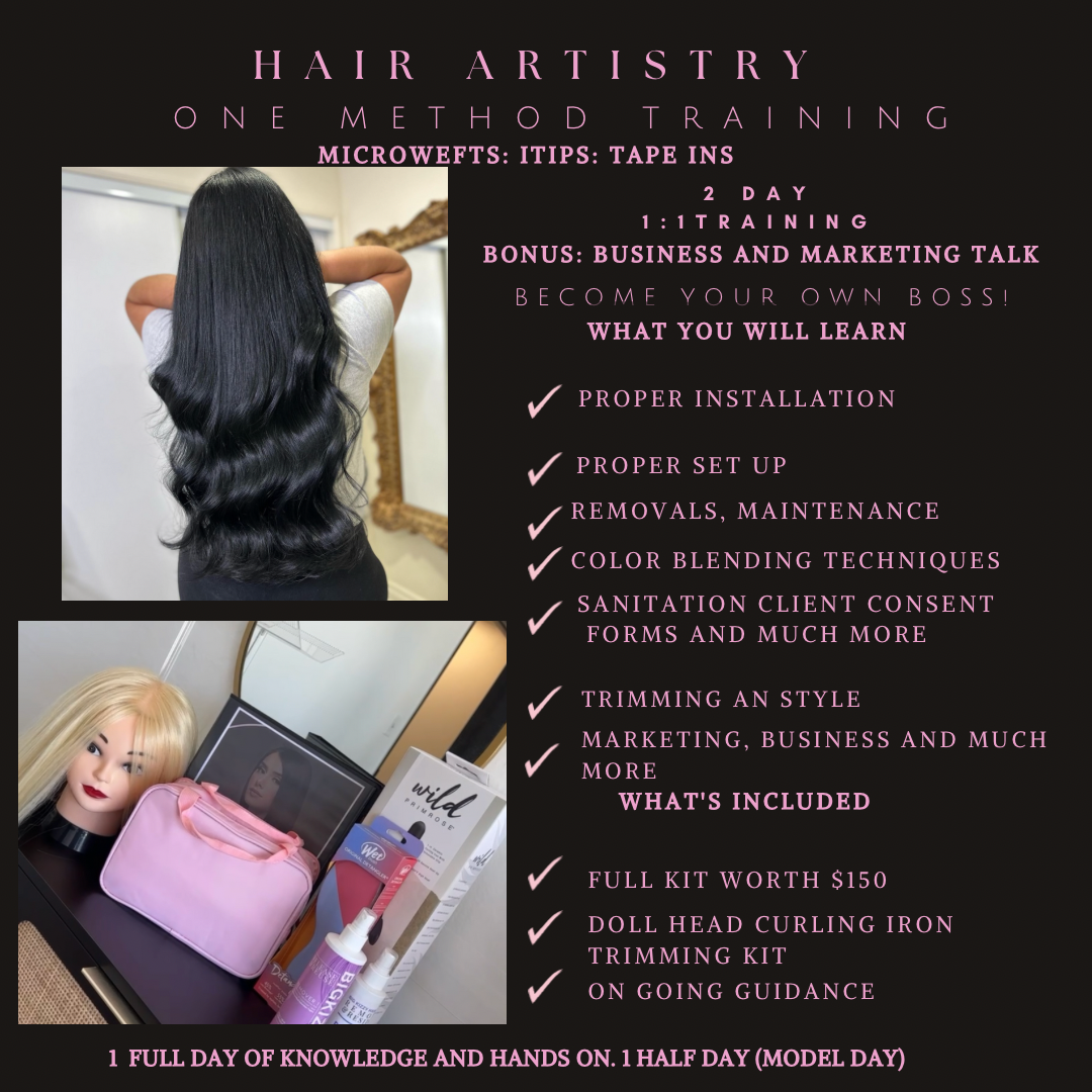 Hair Extensions Training 2 Day